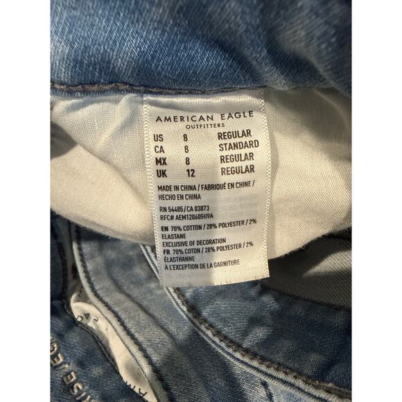 American Eagle Super High Rise Jegging Womens Size 8 Light Wash Skinny Jean - Picture 9 of 10